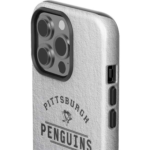 NHL Pittsburgh Penguins Black Text iPhone 15 Pro Impact Case